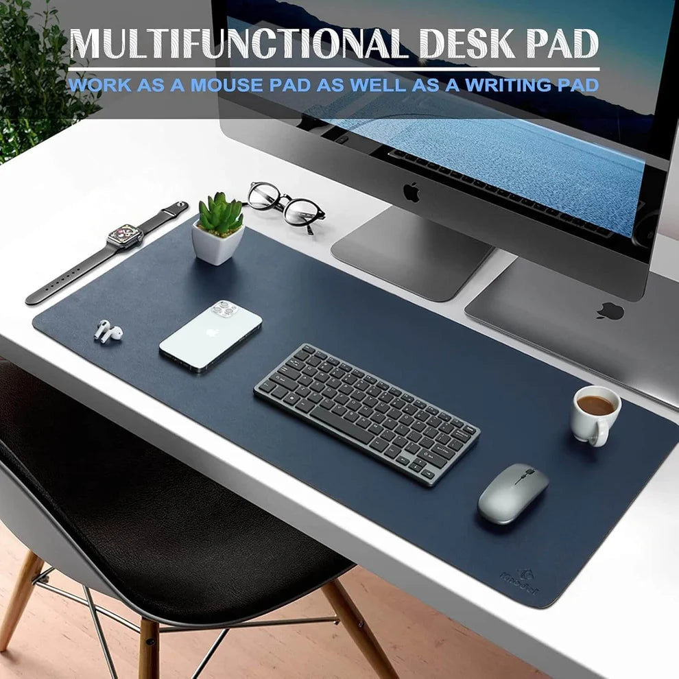 Double-Sided PU Leather Desk Mat
