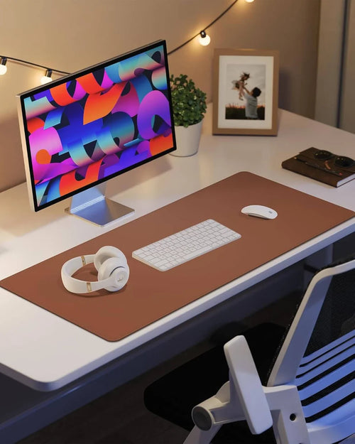 Double-Sided PU Leather Desk Mat