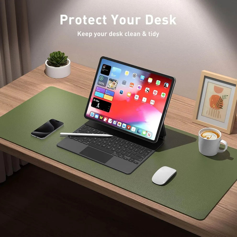 Double-Sided PU Leather Desk Mat